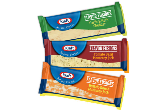 Kraft Natural Cheese Flavor Fusions Garlich & Herb Cheddar Tomato Basil Monterey Jack Buffalo Ranch Monterey Jack dairy products new