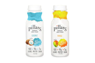 Pillars drinkable Greek yogurt protein health dairy products