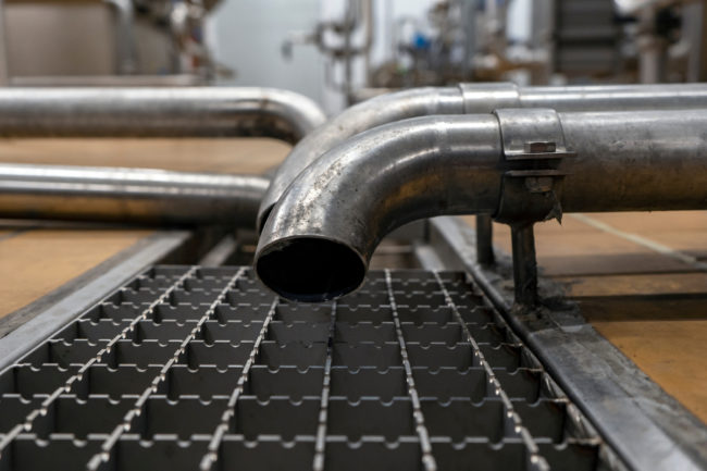 drain pipe food and beverage industry facility manufacturing processing