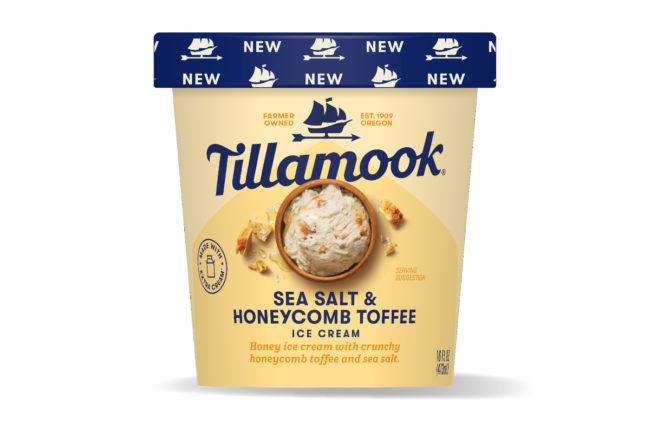 Tillamook County Creamery Association  Tillamook Sea Salt & Honeycomb Toffee Ice Cream 2024 sofi Gold Award frozen dessert dairy industry processing