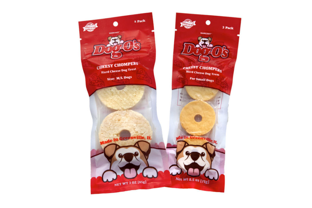 Dog O's Cheesey Chompers packaging
