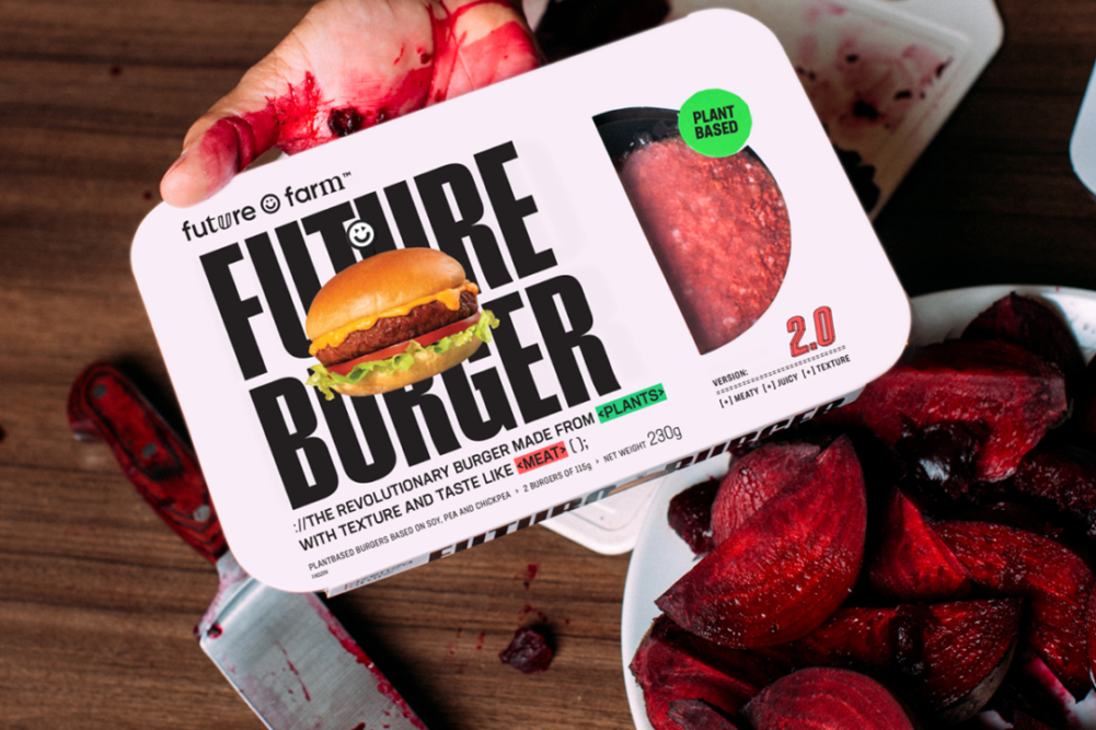 Future Farms meat alternative product packaging